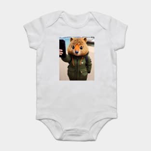 Quokka Selfie 03 Baby Bodysuit